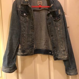 Women’s distressed denim jacket